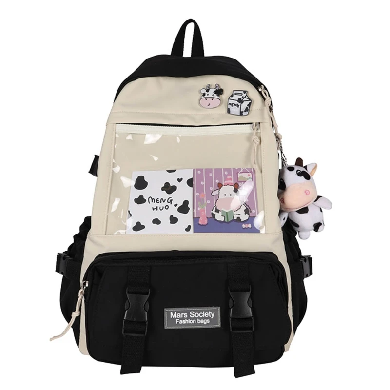 

Cute Girls Backpack Nylon Casual Rucksack for Teenage Student Large Capacity School Bookbag Travel Daypack