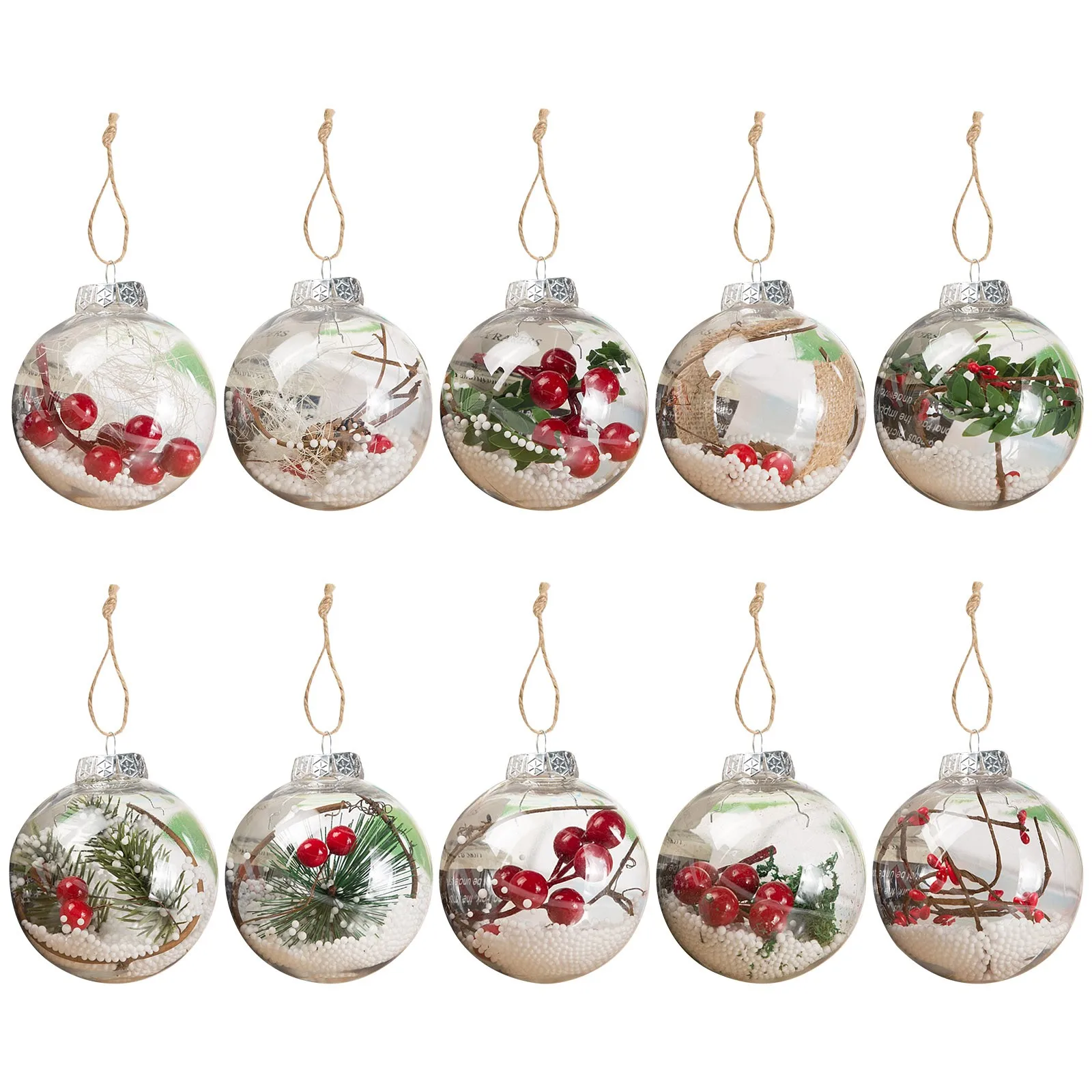 

Рождественское украшение в виде шара, небьющаяся Рождественская елка, разноцветное украшение для свадебной вечеринки, подвесная подвеска ...