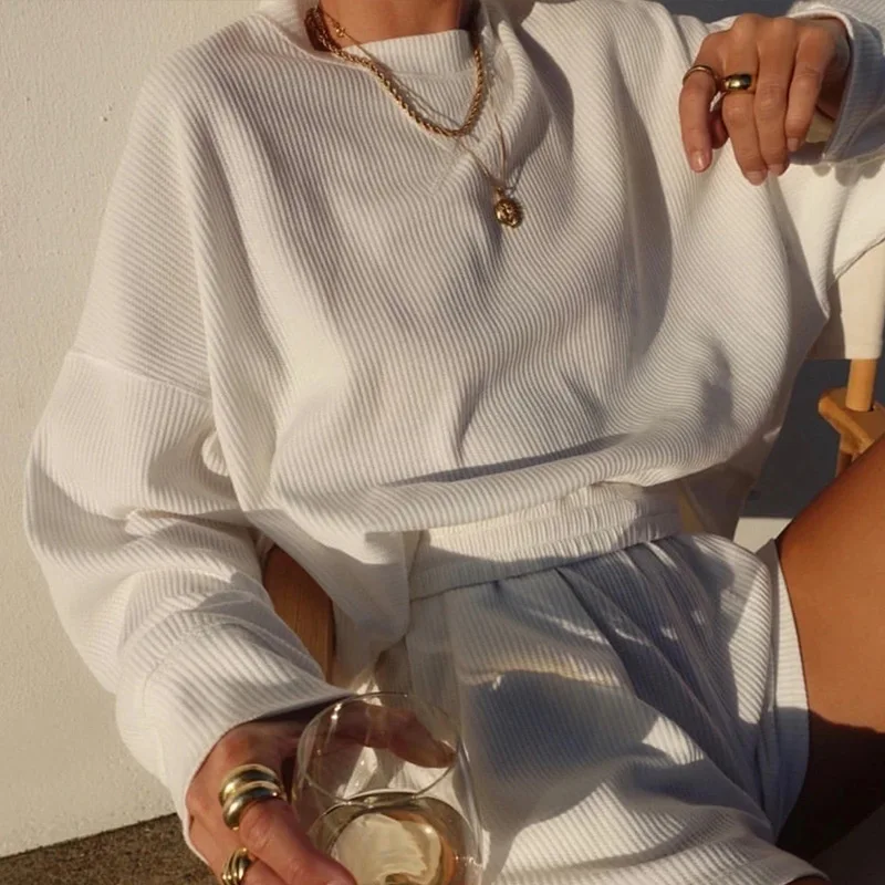 Новинка 2021 Повседневная летняя одежда для отдыха женский спортивный костюм с