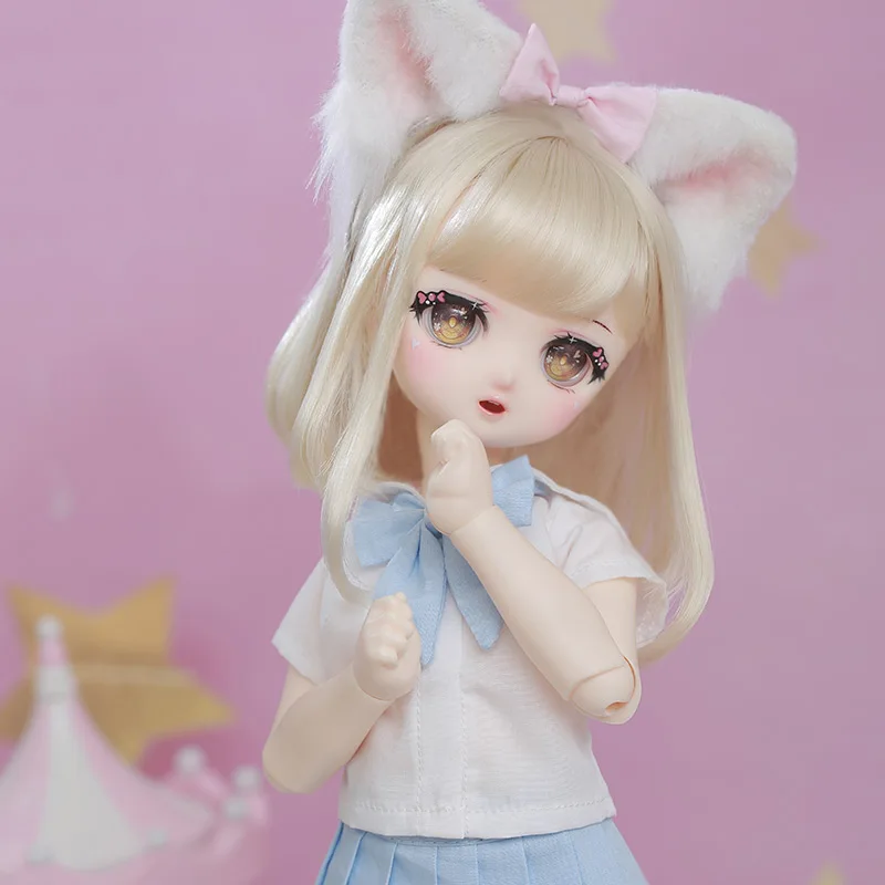 Кукла ShugaFairy Naiko 1/4, шарнирная кукла с квадратным элементом, смоляные модели тела для девочек, mdd, полный комплект с лицом вверх, игрушка, подарки, шарнирная кукла - изображение