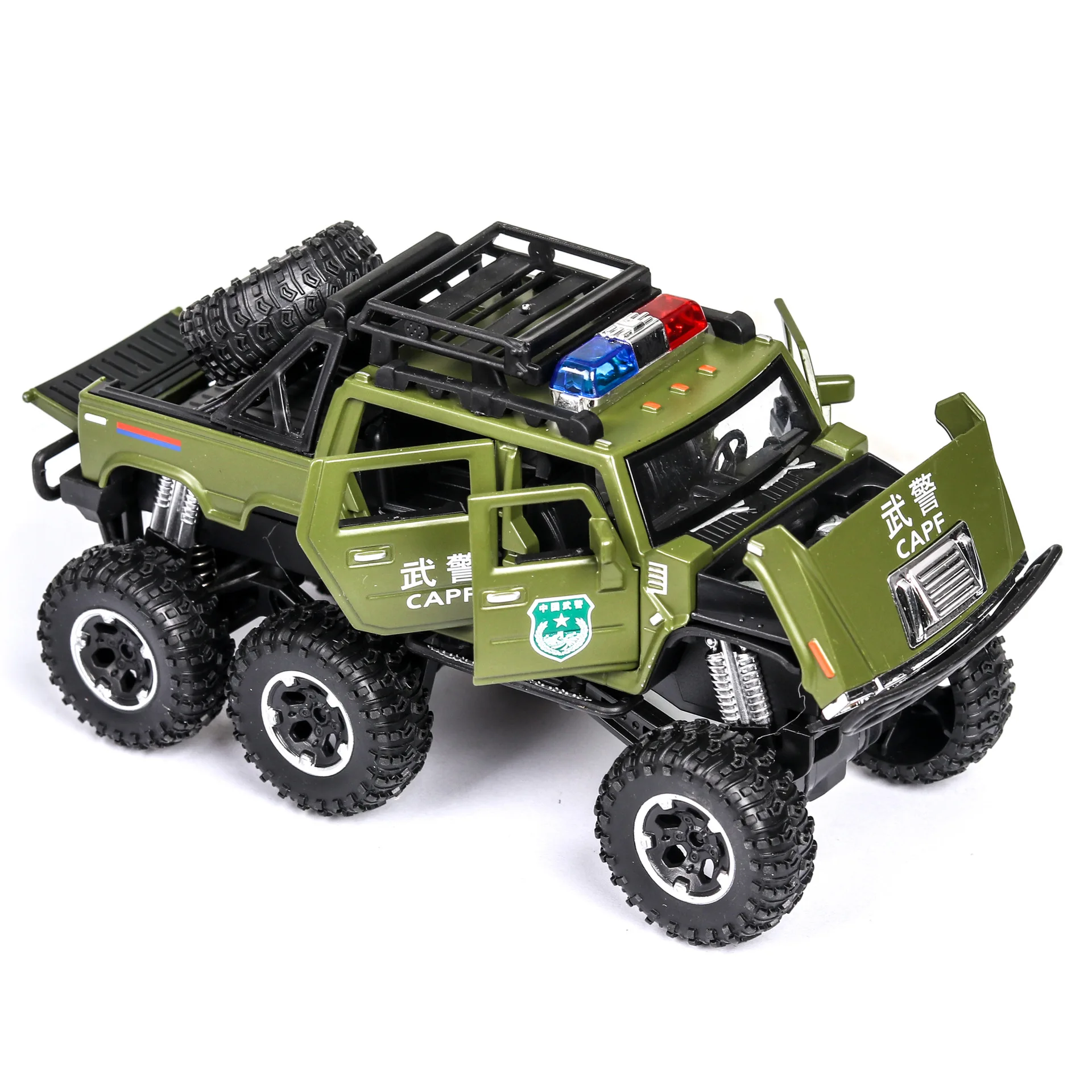 1:32 Высокая Имитация Hummer пикап шесть колес внедорожный большой сплав колеса