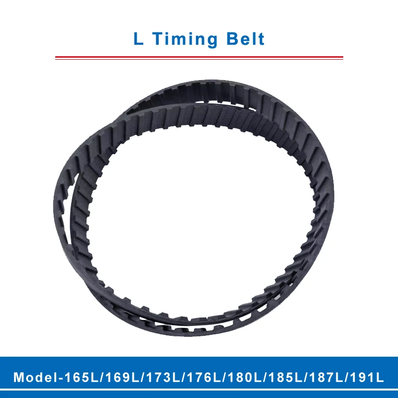 

L timing belt trapezoid teeth model-165L/169L/173L/176L/180L/185L/187L/191L transmission belt width 20/25mm for L timing pulley