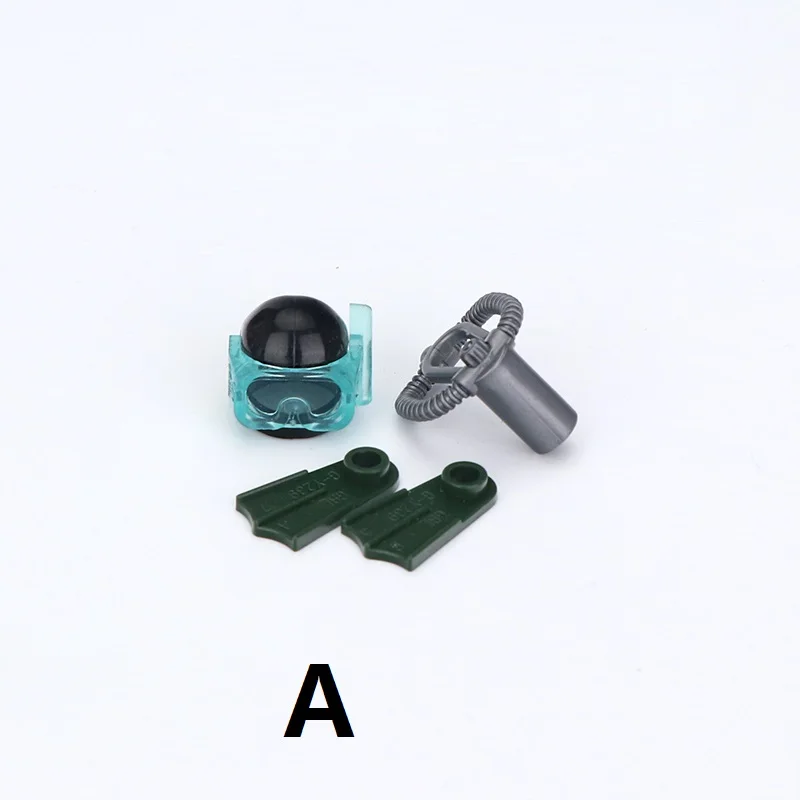 

Diving equipment WW2 Soviet Soldier City Figures SWAT Police Building Blocks Playmobil Military Weapons Parts Brick Mini Toys