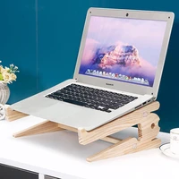 wood universal laptop stand cooling bracket for notebook macbook ipad pro air ipad pro tablet detachable wooden holder mount