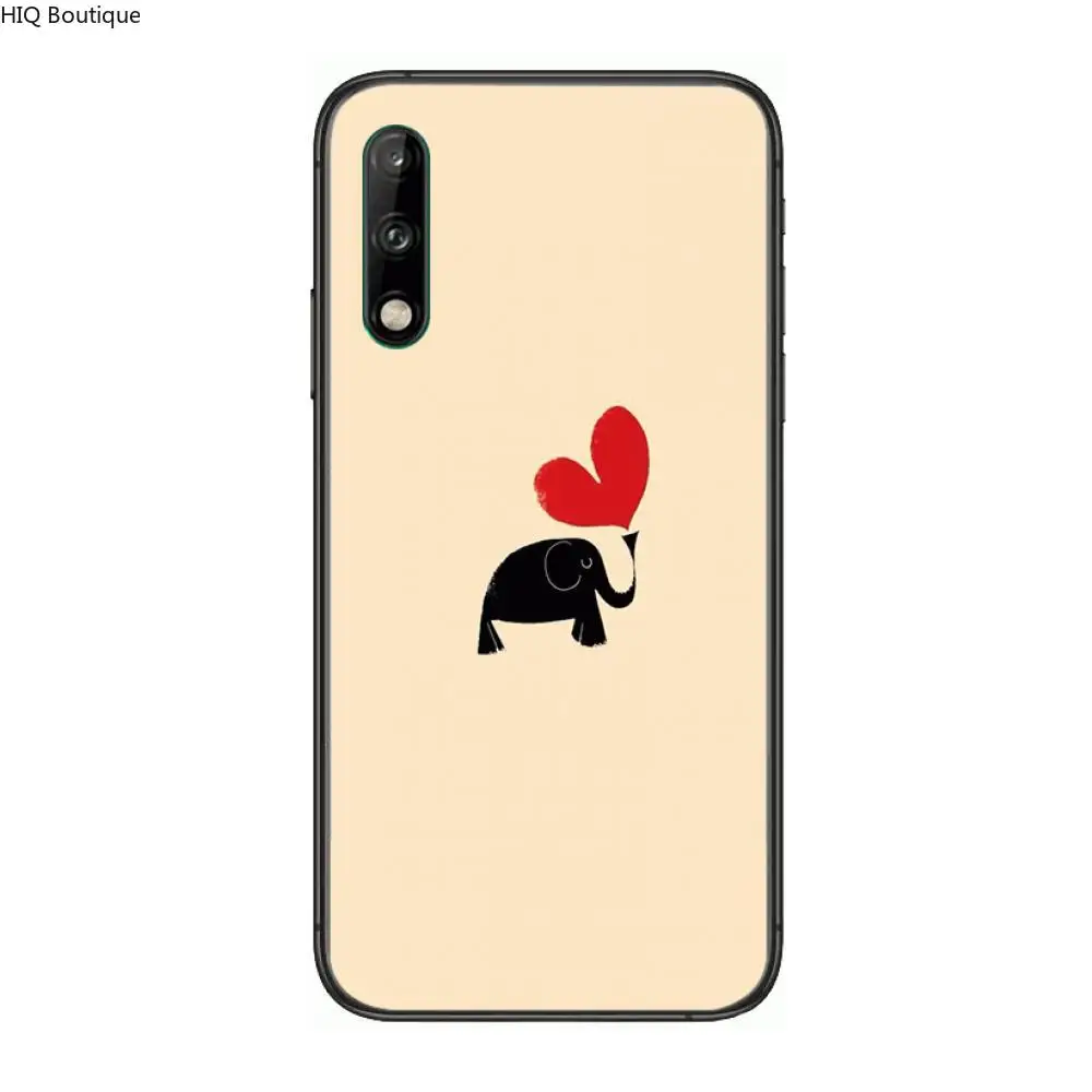 

Rich colours Clear Phone Case For Huawei Y 5 6 7 8 9 A P S Pro 2020 2019 Black Etui Coque Hoesjes Comic Fashion