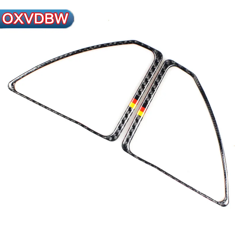 Стайлинг автомобиля углеродное волокно A Колонка труба рамка наклейка для Mercedes