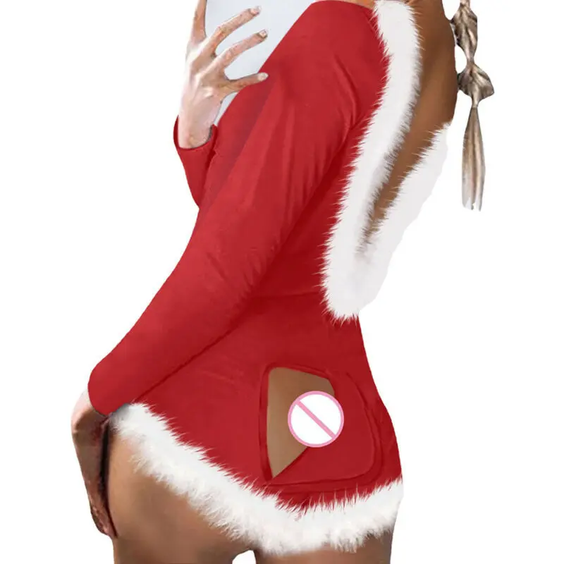 

Women Long Sleeve Button Flip Romper Sexy Nightwear Jumpsuit Playsuit Loungewear