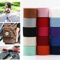 5m new canvas ribbon belt bag cotton webbing canvas webbing knapsack strapping sewing bag belt accessories 32mm