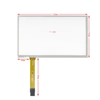 new for 7 inch 165100mm 4 wires sensor panel car gps dvd digitizer resistive touch screen panel resistance sensor replacement