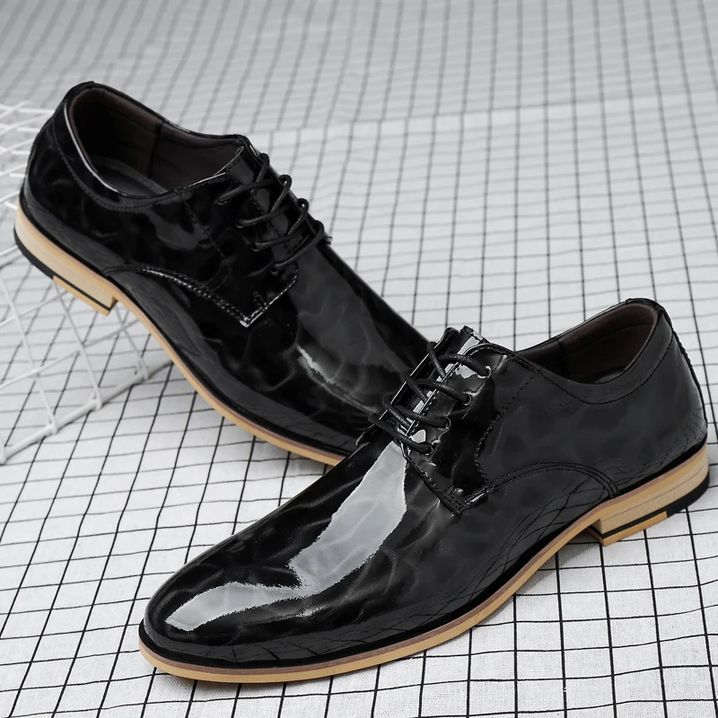 Мужские туфли-оксфорды из натуральной кожи на шнуровке размеры до 48 | Обувь