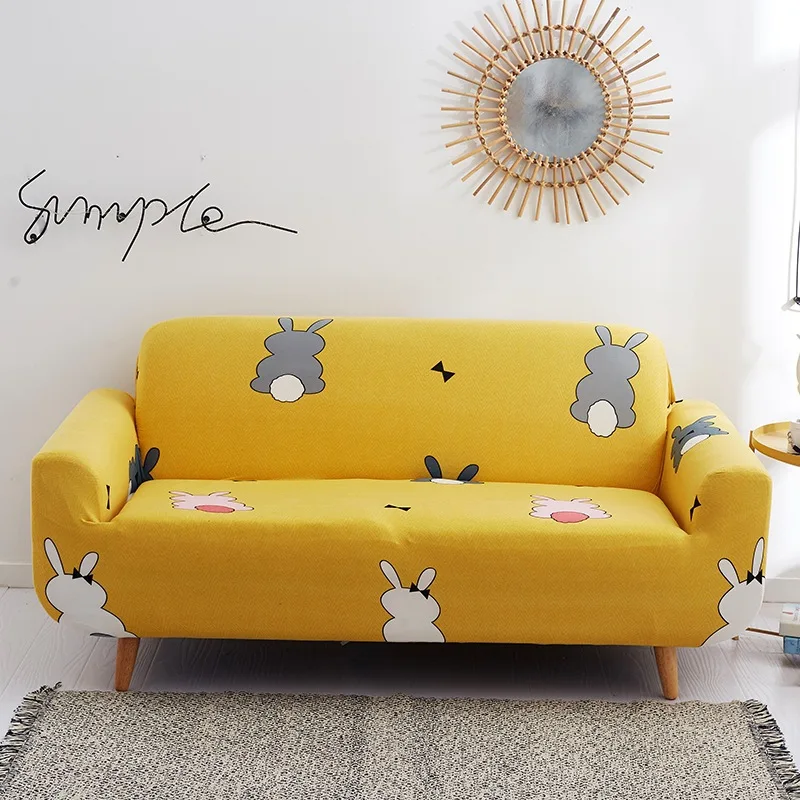 

Stretch Slipcovers Sofa Cover For Living Room Slip-resistant Sectional Elastic Couch Cover Sofa Towel Single/Two/Three/Four Seat