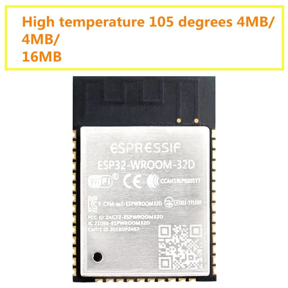 ESP32 WROOM 32D высокая температура 105 градусов 4 МБ Мб 16 D0WD модуль ESPRESSIF ESP32|Запасные