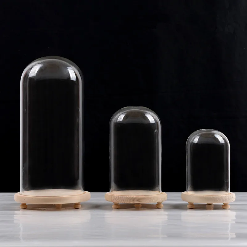 Бесплатная доставка диаметр = 12 см стеклянная купольная ваза разной высоты