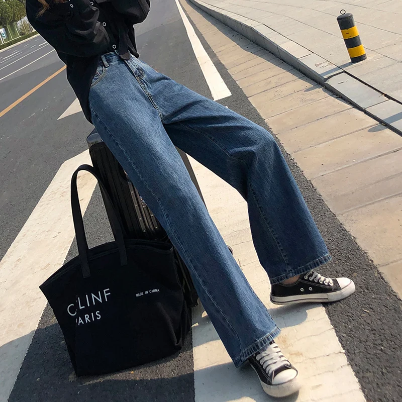 

2021 Oversize Pants For Girls Female Denim Trousers Baggy Mom y2k High Waist Women's Fashion Jeans