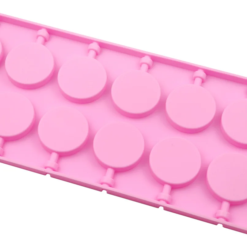 12 полостей круглая силиконовая форма для леденцов светильник типа с 20 палочки