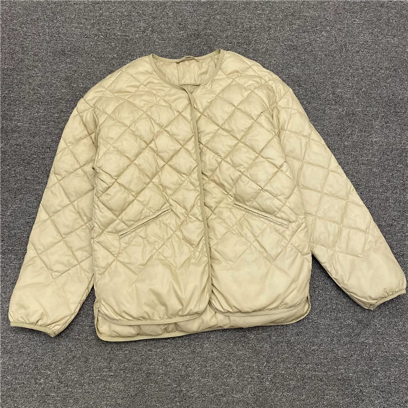 

Round Neck Goose down Suit 2020 Winter White Goose down Single-Breasted Temperament Commute Short down Jacket Women