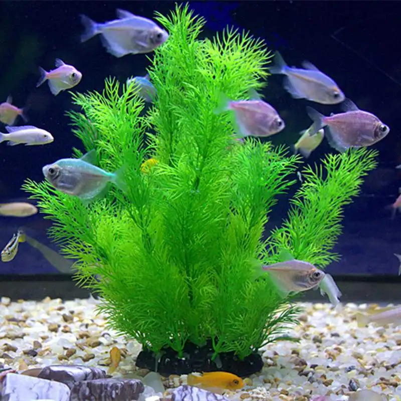 

Artificial Plastic Water Plant Grass Aquarium Fish Tank Decoration Underwater Plants Simulation Water Grass Landscape Decoration