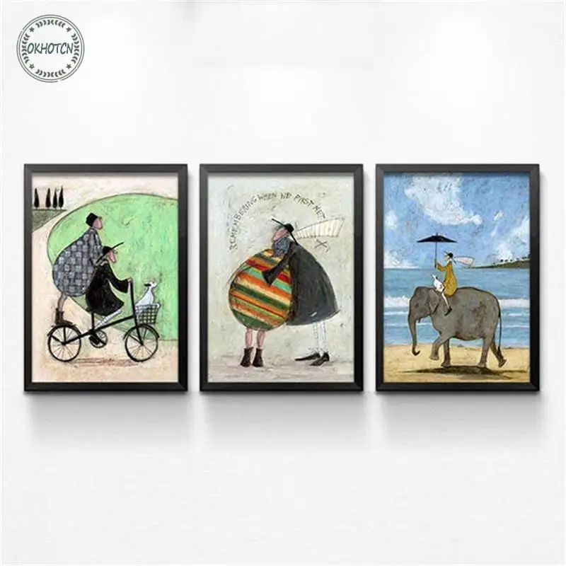 Nordic Retro Abstract Art Canvas Painting Poster Prints Wall pictures for living room kids bedroom Home Decor No Frame DP0277 | Дом и сад