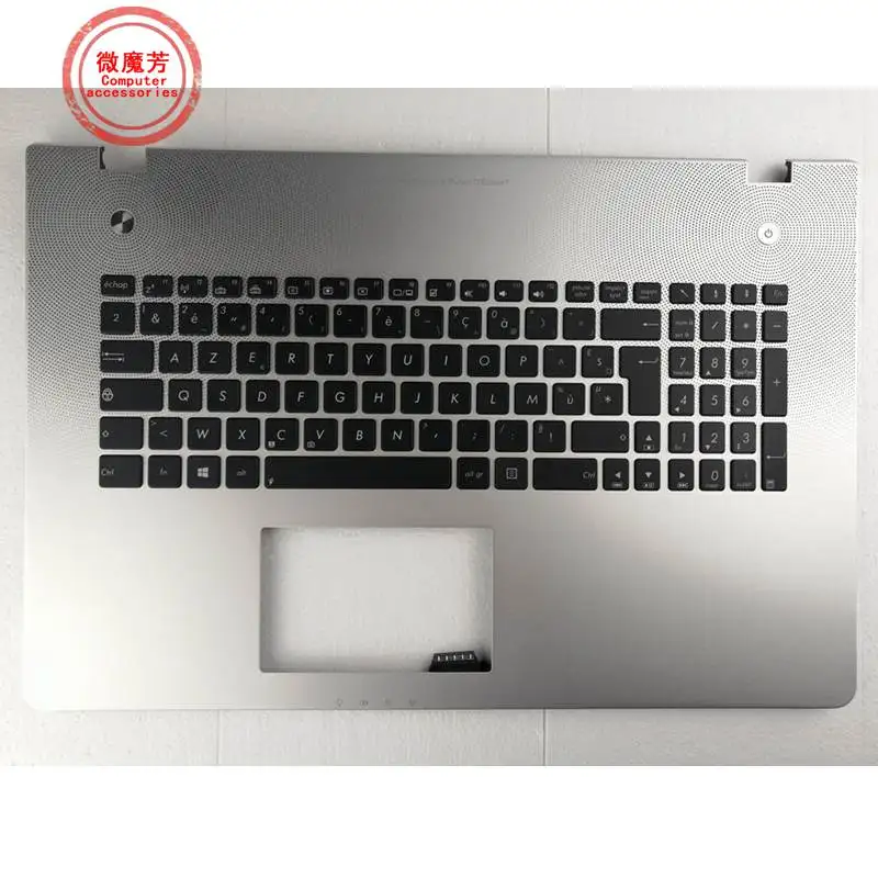 US/FR Keyboard for Asus N76 N76VZ N76VB N76VJ N76VM silver t