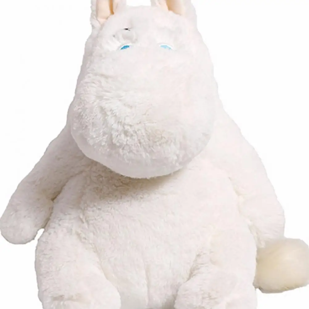 

Full Filled Hippo Plush Doll Toy Simple Design White Cute Hippo Stuffed Toy Stress Relief Doll Toy for Kid