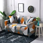 Эластичные разноцветные диванные чехлы, покрывало стрейч для софы угловой формы в гостиную, чехол для одно-, двух-, трехместного кресла