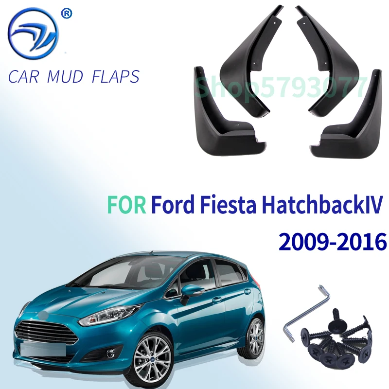 4 шт. передние и задние брызговики крыло брызговиков для Ford Fiesta Hatchback 2009-2016 |