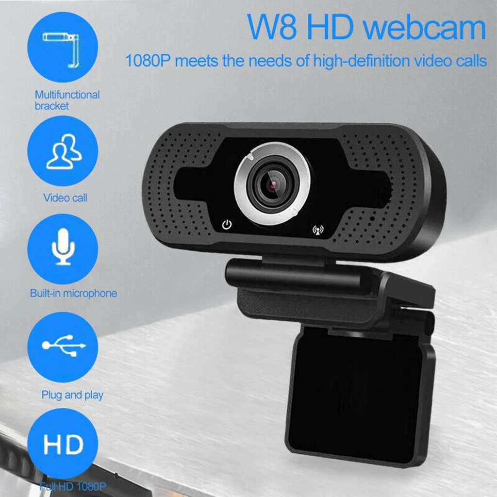 1080P HD веб-камера с микрофоном для ПК ноутбук Настольный Android TV USB Веб-камера гибкая