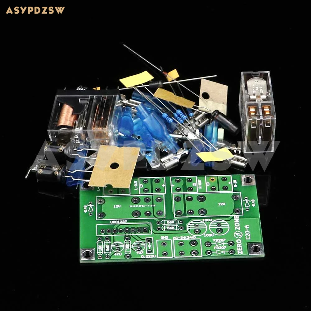 E20 A C1237 усилитель мощности защита динамика набор сделай сам с 2 реле Omron|Усилители