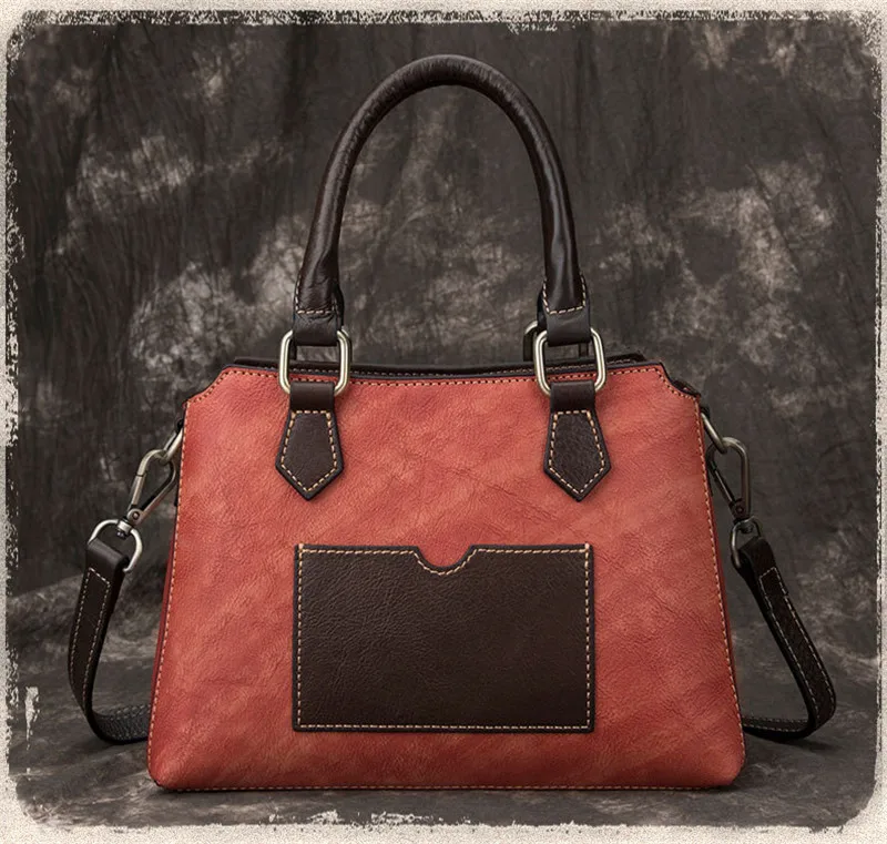 Женская сумка из натуральной тисненой кожи высококачественный мессенджер на