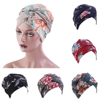 1pc india african head wraps women trendy square scarf cap turban female colorful popular headband decoration scarf hat