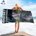 Пончо для серфинга PHAYON, банное полотенце из микрофибры, Большое пляжное полотенце с изображением белого тигра, быстросохнущее пляжное полотенце для взрослых