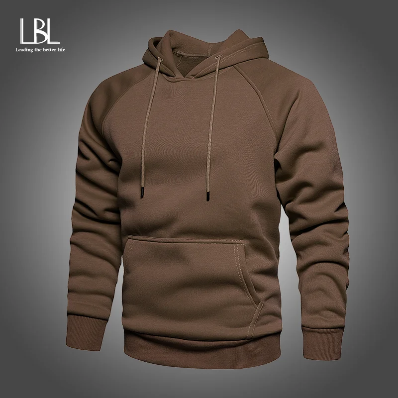 Толстовка мужская однотонная повседневный свитшот с капюшоном базовая уличная