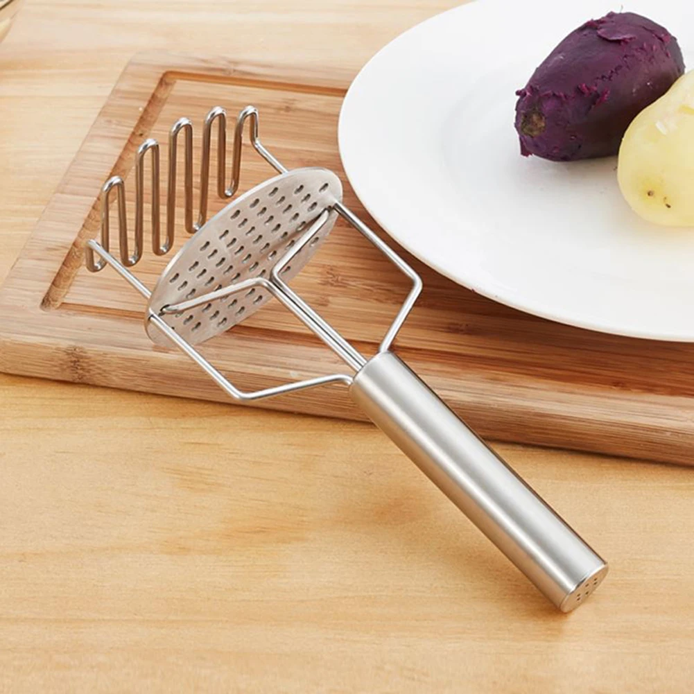 

Stainless Steel Wave Shape Potato Masher Cutter Tool Kitchen Fruit Vegetable Cutter Crusher Restaurant Kitchen Gadgets Tools