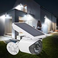 2022 22 Camera Light 8 LED Motion Sensor Waterproof 3 Modes Outdoor Garden Security Lamp Security Fake Camera