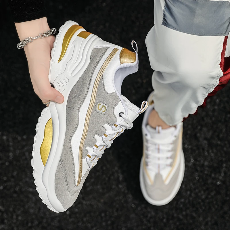 

Spring Running Shoes For Male Non-Slip Ladies Walking Shoes Thick Bottom Jogging Shoes Women Brand Designer Sports Sneakers Mens