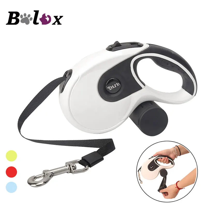 Автоматический поводок для собак выдвижной с сумкой уборки 5 м прогулок|Поводки| |