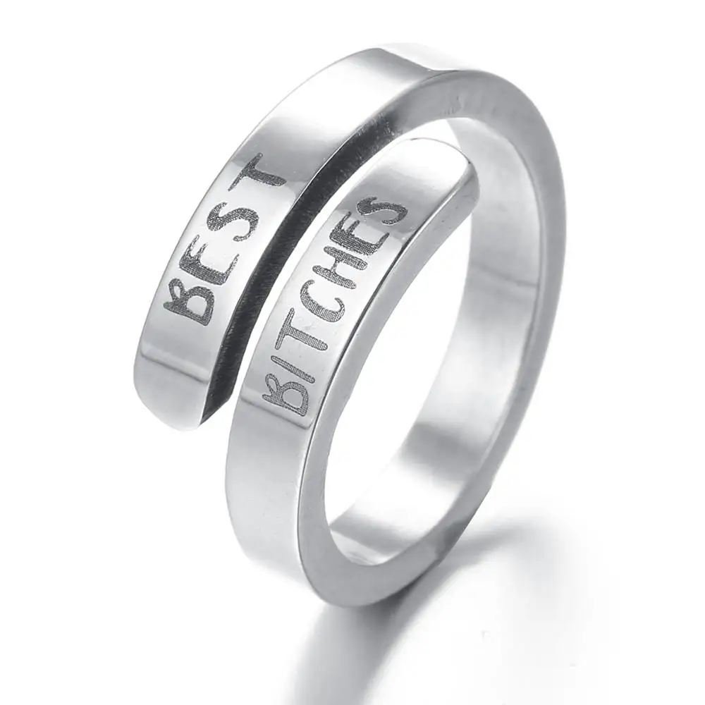 Наслаждайтесь путешествием кольцо Нержавеющая сталь с гравировкой Для женщин