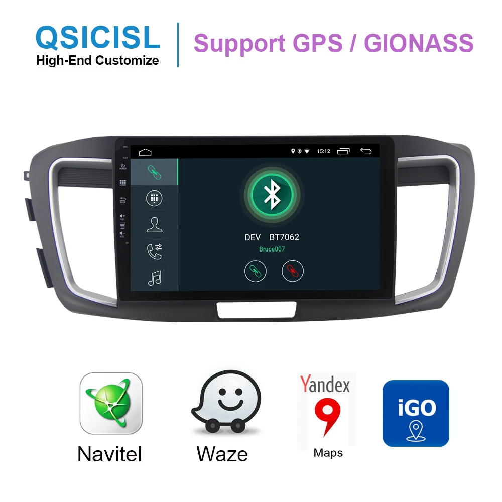 Ips 10 2 &quotAndroid 8 1 автомобильный Радио мультимедийный плеер для Honda Accord 9 era 2014