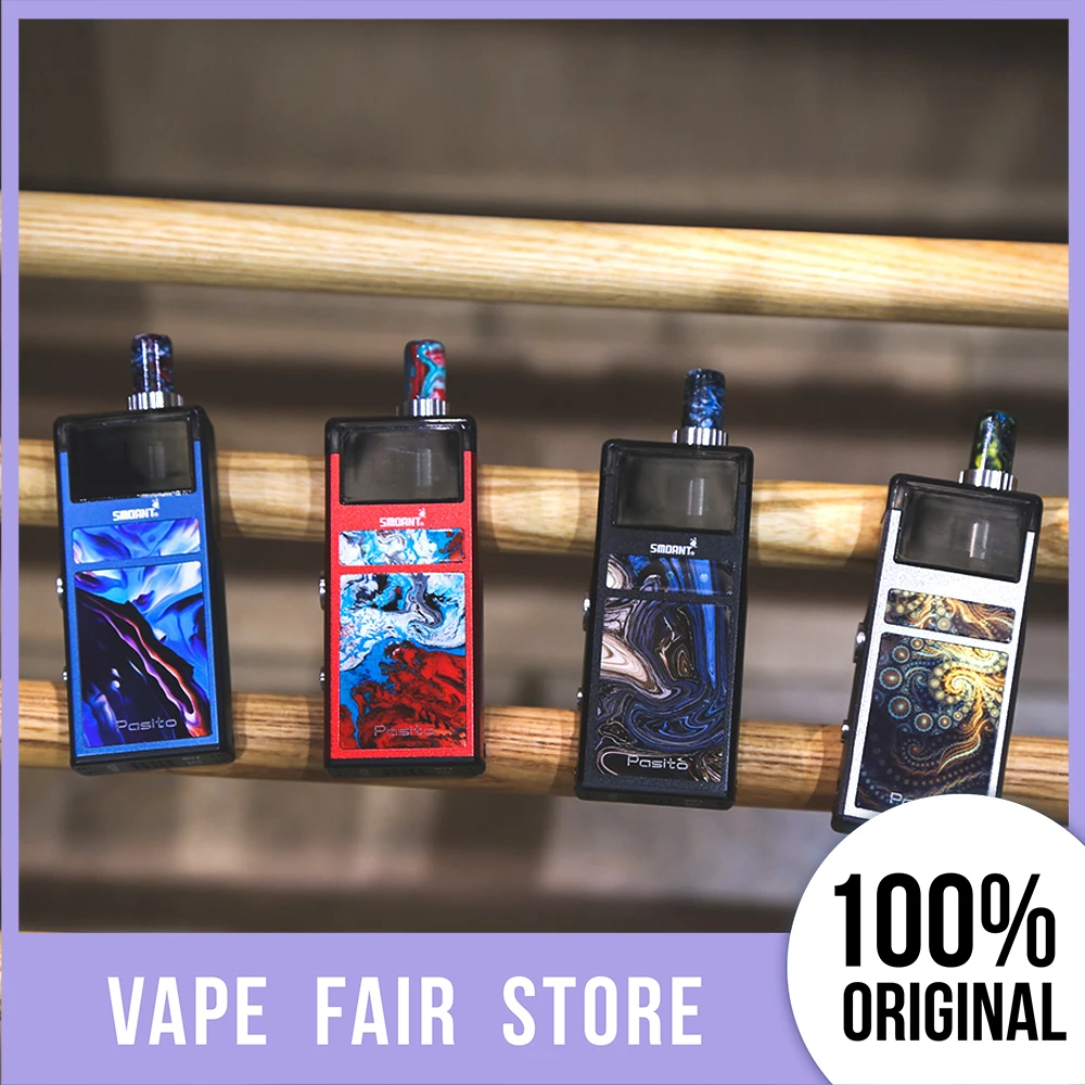 Новейший Smoant Pasito Pod System Vape Kit 1100 мАч аккумулятор и 3 мл емкость электронная