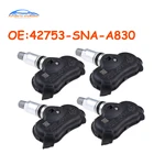 Датчик давления в шинах Honda CRZ Insight odysley Element Civic TPMS, 42753-SNA-A830 42753SNAA830 42753SNAA830M1, 4 шт.лот