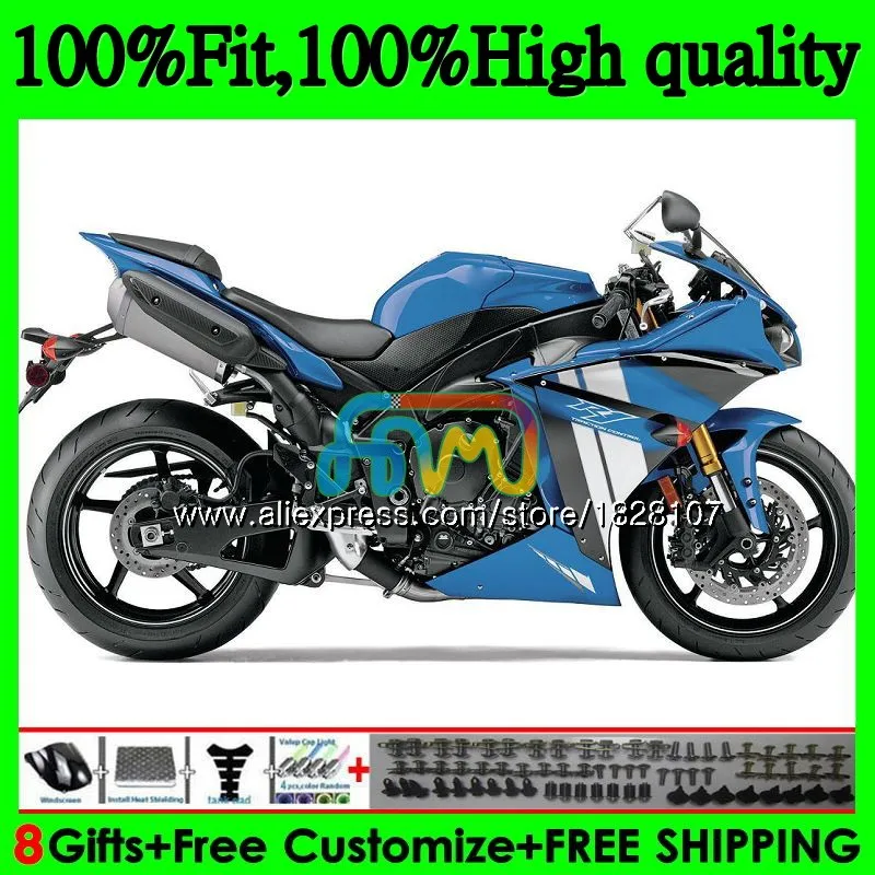 

OEM Injection For YAMAHA YZF 1000 R 1 YZFR1 13 14 124BS.18 YZF-1000 YZF R1 1000CC YZF1000 Glossy blue YZF-R1 2013 2014 Fairing