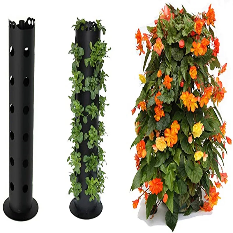 

Черный стоя завод цветок башня садовое растение контейнер садоводческие горшки дома горшечных цветов контейнер для инструментов