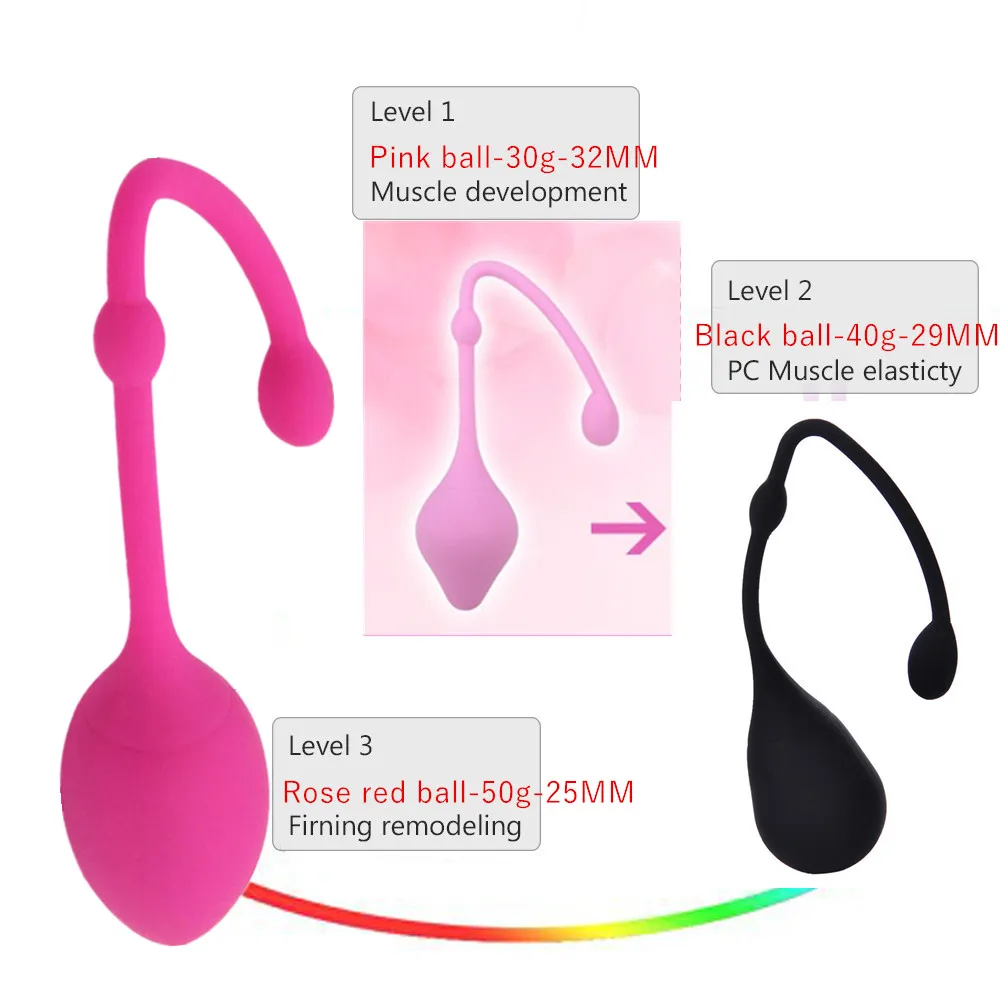 Медицинский силиконовый тренажер для влагалища безопасные Умные Шарики Кегеля