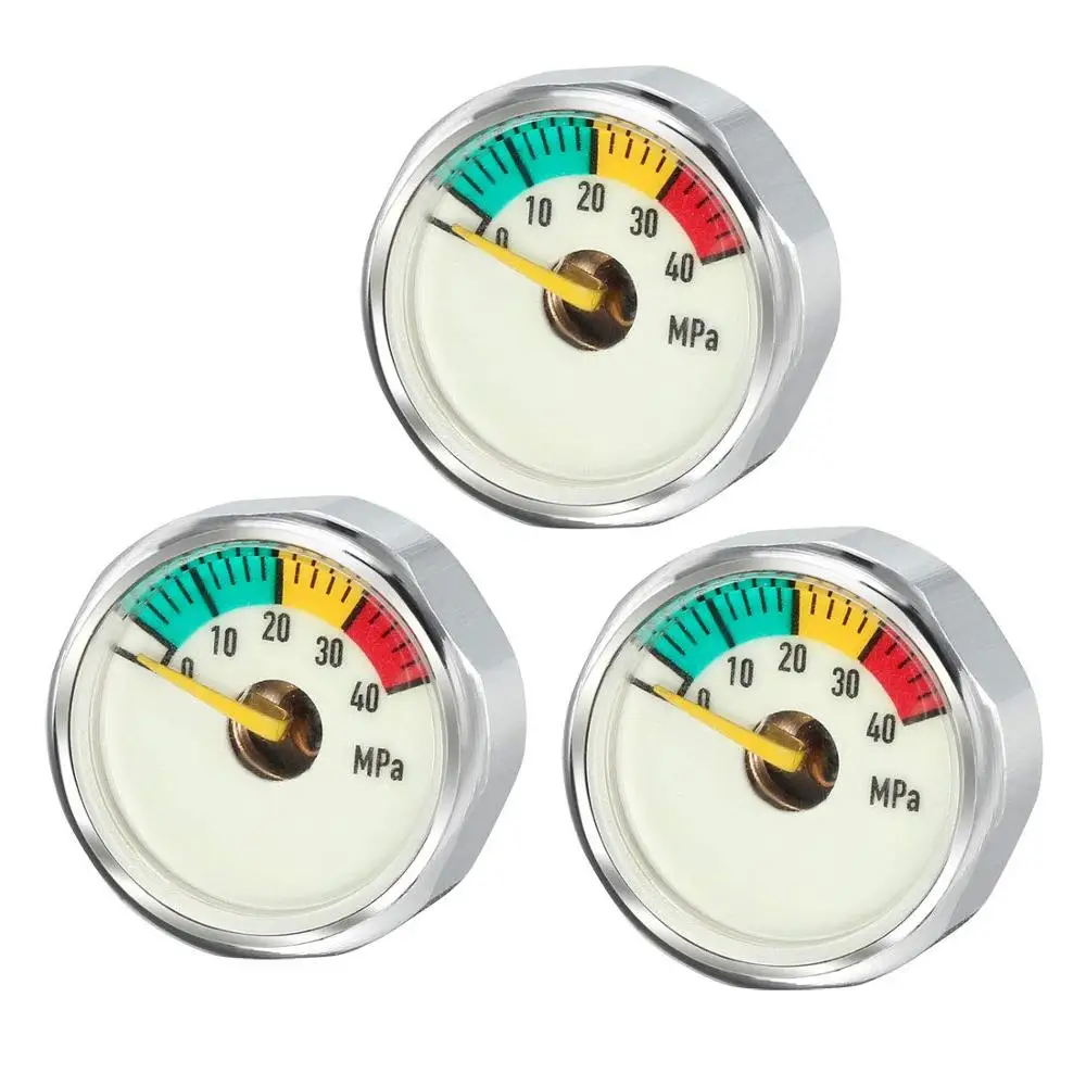 Воздушный насос для пейнтбола 3 шт. мини-датчик высокого давления 25 мм манометр 40