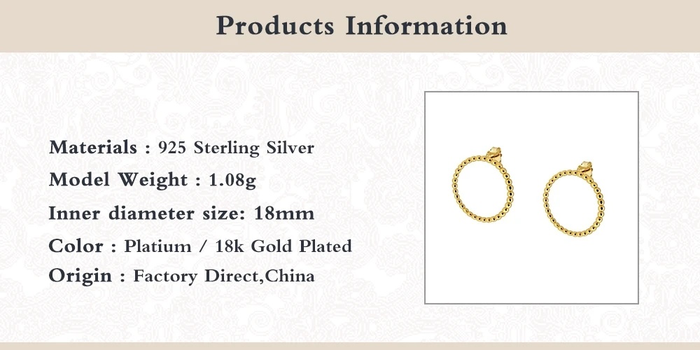 

Romad Minimalist Real 925 Sterling Silver Stud Earrings For Women Round Circle Small Bead Earirngs Korean Piercing Jewelry W4