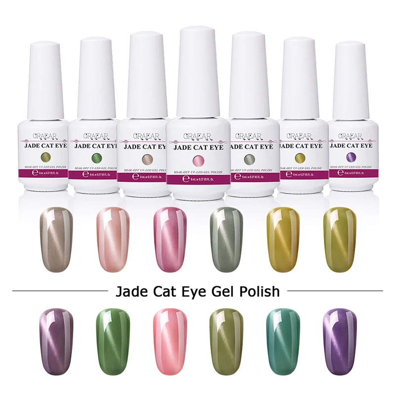8 мл 36 цветов нефритовый Гель лак кошачий глаз Сильный магнитный эффект Базовое