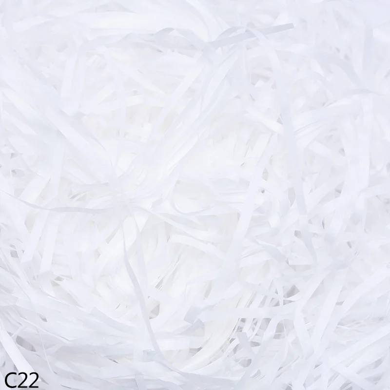 C22 50/100 г бумажная рафия измельченный DIY Подарочная коробка наполнение Crinkle бумага конфетти Свадебная подарочная коробка Заполненные украшения 8 - Цвет: C22