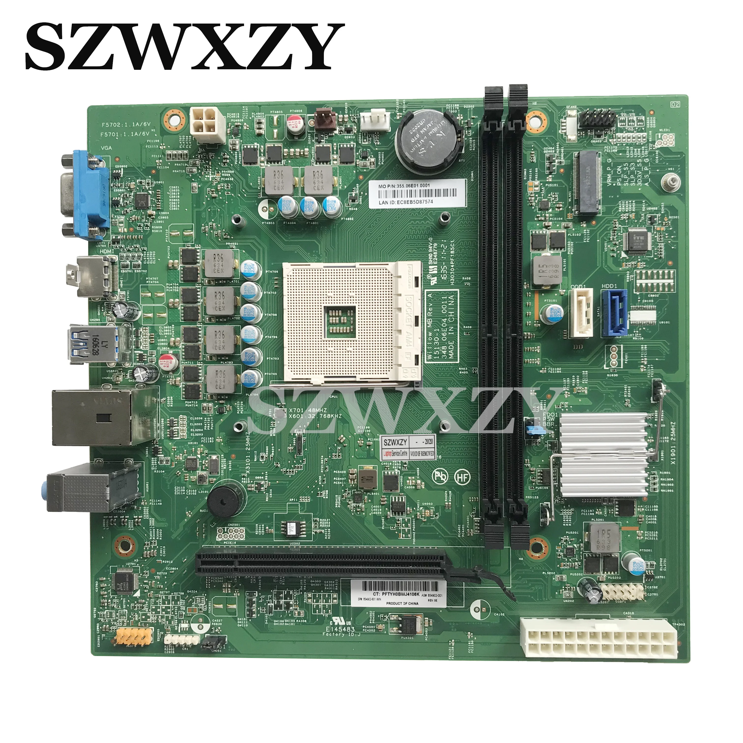 Высококачественная настольная материнская плата для HP Pavilion 510-p AM4 15130-1 854902-001