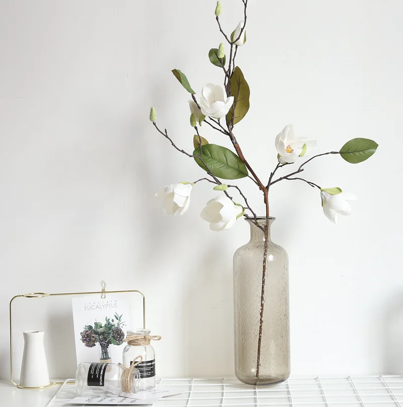 1 шт. 79 см искусственные Искусственные цветы лист Магнолия цветочный свадебный