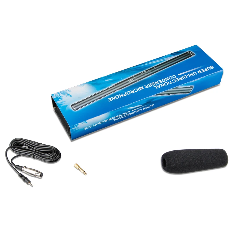 Конденсаторный микрофон для интервью цифровой зеркальной камеры Canon Nikon Sony Pentax